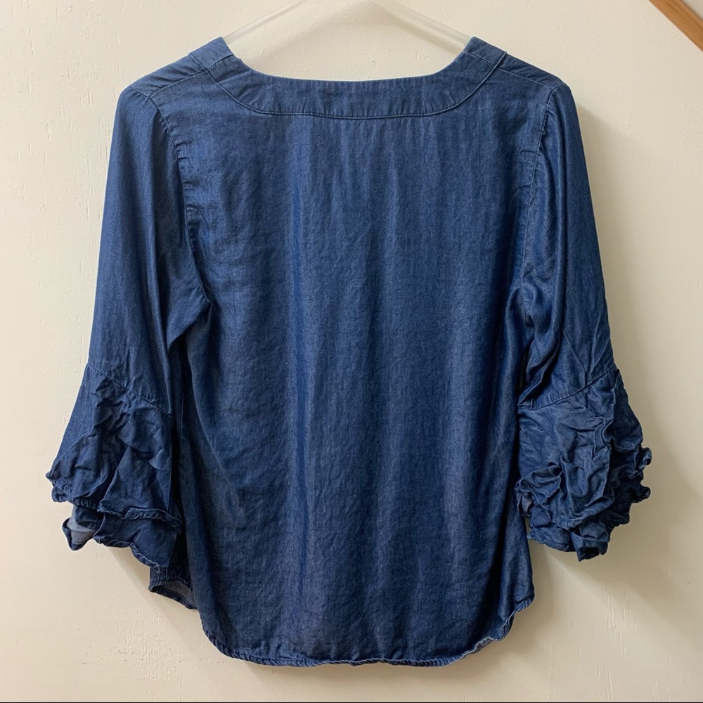 Cleo Ruffled Sleeves Top - Picture 2 of 4